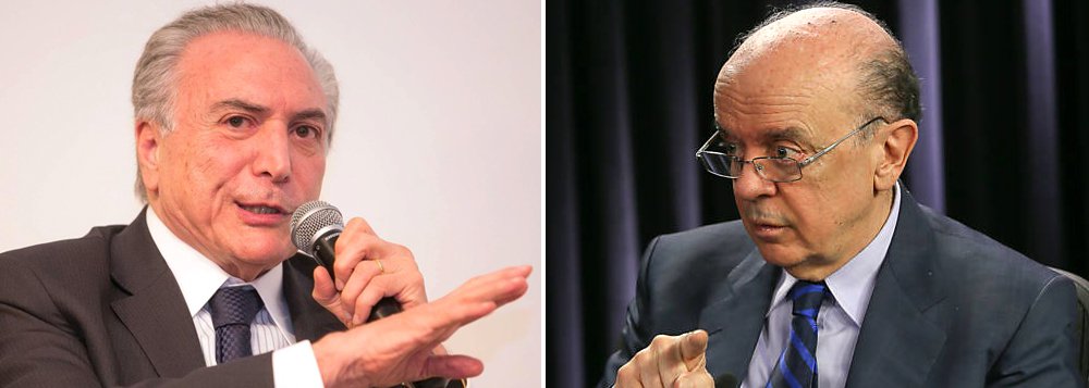 Vice-presidente Michel Temer deve anunciar, no encontro com o ex-presidente Lula, que o PMDB desembarcará de vez do governo da presidente Dilma Rousseff; a saída deve ser oficializada na convenção do partido marcada para dia 29; a colunista ressalta ainda que "governo Temer", que só existirá em caso de impeachment de Dilma, já passa por sua primeira "crise", com declarações do senador José Serra (PSDB-SP) (Foto: Roberta Namour) Vice-presidente Michel Temer deve anunciar, no encontro com o ex-presidente Lula, que o PMDB desembarcará de vez do governo da presidente Dilma Rousseff; a saída deve ser oficializada na convenção do partido marcada para dia 29; a colunista ressalta ainda que "governo Temer", que só existirá em caso de impeachment de Dilma, já passa por sua primeira "crise", com declarações do senador José Serra (PSDB-SP)