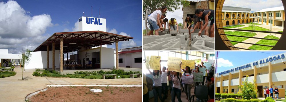 Concretizada em 2006, a interiorização da educação superior está beneficiando mais de 6 mil estudantes em Alagoas; a Universidade Federal (Ufal) que, até então, estava limitada à Maceió, agora conta com mais 34 cursos distribuídos em seis unidades, de dois novos campi; interiorização permitiu que comunidades carentes tivessem acesso a cursos considerados de elite, como é o caso das engenharias e de medicina; o fato é que a universidade pública passou a atender a um segmento desprivilegiado socialmente (Foto: Voney Malta) Concretizada em 2006, a interiorização da educação superior está beneficiando mais de 6 mil estudantes em Alagoas; a Universidade Federal (Ufal) que, até então, estava limitada à Maceió, agora conta com mais 34 cursos distribuídos em seis unidades, de dois novos campi; interiorização permitiu que comunidades carentes tivessem acesso a cursos considerados de elite, como é o caso das engenharias e de medicina; o fato é que a universidade pública passou a atender a um segmento desprivilegiado socialmente