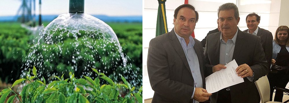 O governo de Alagoas e a Secretário Nacional de Irrigação assinaram um protocolo de intenções que vai possibilitar a elaboração do Plano Diretor da Agricultura Irrigada e de Recursos Hídricos para o Estado; Alagoas passar fazer parte do projeto pioneiro no país e terá mais um instrumento básico de um processo de planejamento para a política pública voltada para o desenvolvimento da agricultura (Foto: Voney Malta) O governo de Alagoas e a Secretário Nacional de Irrigação assinaram um protocolo de intenções que vai possibilitar a elaboração do Plano Diretor da Agricultura Irrigada e de Recursos Hídricos para o Estado; Alagoas passar fazer parte do projeto pioneiro no país e terá mais um instrumento básico de um processo de planejamento para a política pública voltada para o desenvolvimento da agricultura