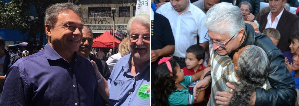 Levantamento do Instituto Paraná Pesquisas aponta segundo turno na corrida para o governo do Estado em 2018 entre o senador Álvaro Dias (PV), que lidera a disputa, com 36%, e o senador Roberto Requião (PMDB), com 26,4%; Ratinho Júnior (PSD) aparece em terceiro, com 21%, e a vice-governadora Cida Borghetti (Pros) registrou 4% das intenções de voto (Foto: Paulo Emílio) Levantamento do Instituto Paraná Pesquisas aponta segundo turno na corrida para o governo do Estado em 2018 entre o senador Álvaro Dias (PV), que lidera a disputa, com 36%, e o senador Roberto Requião (PMDB), com 26,4%; Ratinho Júnior (PSD) aparece em terceiro, com 21%, e a vice-governadora Cida Borghetti (Pros) registrou 4% das intenções de voto