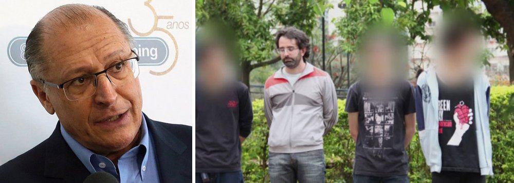 Governador de São Paulo, Geraldo Alckmin (PSDB), afirma que não tinha conhecimento de que havia um oficial da inteligência do Exército infiltrado entre manifestantes que foram presos no último dia 4; o capitão William Botelho se apresentava nas redes sociais como Baltazar Nunes para se infiltrar em reuniões de movimentos sociais; o secretário de Segurança Pública, Mágino Alves Barbosa, disse que não há parceria do Estado com o Exército "com relação a este tema de manifestações" (Foto: Gisele Federicce) Governador de São Paulo, Geraldo Alckmin (PSDB), afirma que não tinha conhecimento de que havia um oficial da inteligência do Exército infiltrado entre manifestantes que foram presos no último dia 4; o capitão William Botelho se apresentava nas redes sociais como Baltazar Nunes para se infiltrar em reuniões de movimentos sociais; o secretário de Segurança Pública, Mágino Alves Barbosa, disse que não há parceria do Estado com o Exército "com relação a este tema de manifestações"