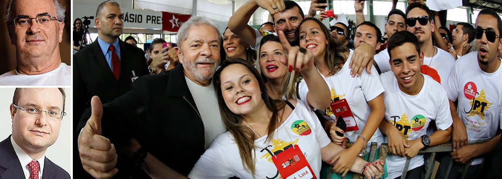 Advogados do ex-presidente Lula, Roberto Teixeira e Cristiano Zanin Martins denunciam o ‘falso realismo da mídia’ contra os Lulas da Silva: “Há um sistema de retroalimentação: a falsa notícia é usada para abrir procedimentos administrativos/judiciais e justificar iniciativas ousadas que, depois, servirão de insumo para novas reportagens”; “Hoje, a defesa de Lula é a defesa do regime democrático contra as arbitrariedades dos que detêm grande parcela de poder e dele se utilizam movidos pelo preconceito, por um inexplicável sentimento de ódio”, concluíram (Foto: Roberta Namour) Advogados do ex-presidente Lula, Roberto Teixeira e Cristiano Zanin Martins denunciam o ‘falso realismo da mídia’ contra os Lulas da Silva: “Há um sistema de retroalimentação: a falsa notícia é usada para abrir procedimentos administrativos/judiciais e justificar iniciativas ousadas que, depois, servirão de insumo para novas reportagens”; “Hoje, a defesa de Lula é a defesa do regime democrático contra as arbitrariedades dos que detêm grande parcela de poder e dele se utilizam movidos pelo preconceito, por um inexplicável sentimento de ódio”, concluíram