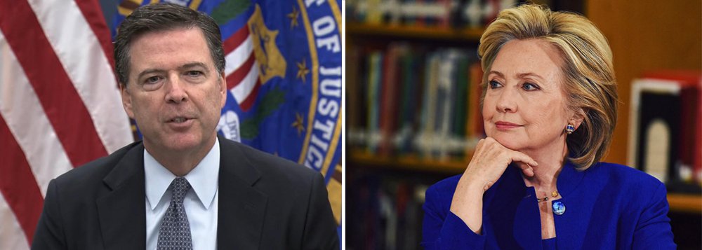 O diretor do FBI, James Comey, disse neste domingo ao Congresso dos EUA que a recente revisão de e-mails descobertos não mudou a conclusão de que não há acusações que justifiquem um processo contra a candidata democrata à presidência, Hillary Clinton, relativo ao uso de um servidor privado de e-mail enquanto era secretária de Estado; em carta ao Congresso, Comey disse que a agência concluiu a revisão dos novos e-mails e que "não mudamos as conclusões que informamos em julho com respeito à secretária Clinton"; o anúncio pode dar impulso à campanha de Hillary a 48 horas das eleições (Foto: Romulo Faro) O diretor do FBI, James Comey, disse neste domingo ao Congresso dos EUA que a recente revisão de e-mails descobertos não mudou a conclusão de que não há acusações que justifiquem um processo contra a candidata democrata à presidência, Hillary Clinton, relativo ao uso de um servidor privado de e-mail enquanto era secretária de Estado; em carta ao Congresso, Comey disse que a agência concluiu a revisão dos novos e-mails e que "não mudamos as conclusões que informamos em julho com respeito à secretária Clinton"; o anúncio pode dar impulso à campanha de Hillary a 48 horas das eleições