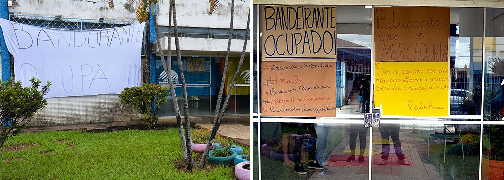 Alunos protestam contra o novo modelo de gestão proposto pelo governo, que terceiriza a administração das escolas a entidades filantrópicas, as organizações sociais (OS); na prática, os repasses públicos passam a ser feitos às entidades, que serão responsáveis pela manutenção das escolas e por garantir melhor desempenho dos estudantes nas avaliações feitas pelo estado; “Não houve diálogo algum. Estamos lutando por melhorias na educação. Estamos cansados de receber migalhas enquanto o dinheiro fica no bolso dos grandes”, diz Guilherme, de 16 anos (Foto: Roberta Namour) Alunos protestam contra o novo modelo de gestão proposto pelo governo, que terceiriza a administração das escolas a entidades filantrópicas, as organizações sociais (OS); na prática, os repasses públicos passam a ser feitos às entidades, que serão responsáveis pela manutenção das escolas e por garantir melhor desempenho dos estudantes nas avaliações feitas pelo estado; “Não houve diálogo algum. Estamos lutando por melhorias na educação. Estamos cansados de receber migalhas enquanto o dinheiro fica no bolso dos grandes”, diz Guilherme, de 16 anos