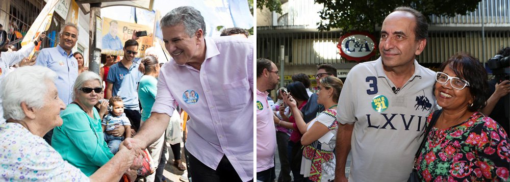 Pesquisa Datafolha divulgada nesta quinta (22) aponta João Leite (PSDB) com 33% na disputa pela prefeitura de Belo Horizonte; em segundo lugar aparece Alexandre Kalil (PHS) com 21%; Délio Malheiros (PSD) tem 6%; Reginaldo Lopes (PT) soma 4% e Rodrigo Pacheco (PMDB) chega a 3%; o Datafolha também simulou o segundo turno com os nomes dos dois primeiros colocados na pesquisa: João Leite teria 48% e Kalil teria 31% das intenções de voto (Foto: Valter Lima) Pesquisa Datafolha divulgada nesta quinta (22) aponta João Leite (PSDB) com 33% na disputa pela prefeitura de Belo Horizonte; em segundo lugar aparece Alexandre Kalil (PHS) com 21%; Délio Malheiros (PSD) tem 6%; Reginaldo Lopes (PT) soma 4% e Rodrigo Pacheco (PMDB) chega a 3%; o Datafolha também simulou o segundo turno com os nomes dos dois primeiros colocados na pesquisa: João Leite teria 48% e Kalil teria 31% das intenções de voto