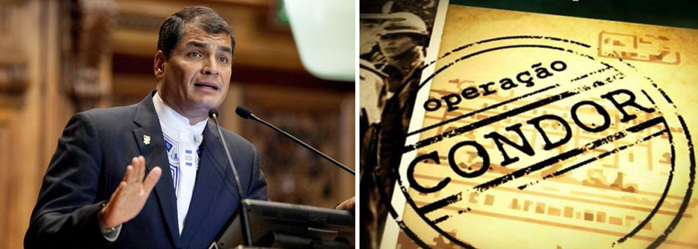 “Este é o novo Plano Condor. Já não são necessárias ditaduras militares, são necessários juízes submissos e uma imprensa corrupta”, disse Rafael Correa, presidente do Equador, fazendo referência às ditaduras recentes da América Latina; Correa disse que Lula “vencerá” e que os povos latino-americanos não permitirão retrocessos (Foto: Leonardo Attuch) “Este é o novo Plano Condor. Já não são necessárias ditaduras militares, são necessários juízes submissos e uma imprensa corrupta”, disse Rafael Correa, presidente do Equador, fazendo referência às ditaduras recentes da América Latina; Correa disse que Lula “vencerá” e que os povos latino-americanos não permitirão retrocessos