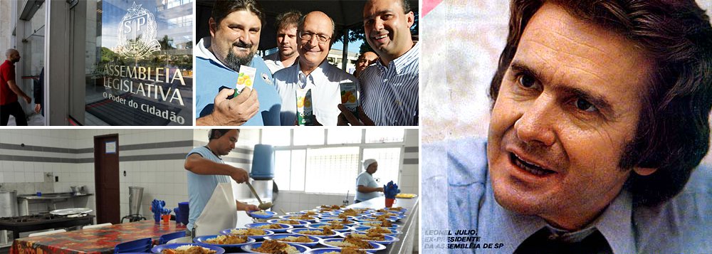 Operação Alba Branca prendeu nesta manhã o ex-presidente da Assembleia Legislativa de São Paulo Leonel Julio e outras seis pessoas suspeitas de se beneficiarem da fraude na merenda escolar; decisão da Justiça de Bebedouro também decretou a prisão do presidente da União dos Vereadores do Estado, Sebastião Miziara; Justiça também decretou buscas e apreensões que estão sendo cumpridas pela Polícia Civil do Estado; entre os investigados no esquema de corrupção estão o atual presidente da Assembleia Legislativa, Fernando Capez (PSDB), e ex-servidores de confiança do governador Geraldo Alckmin (PSDB), como Luiz Roberto dos Santos, o 'Moita', ex-chefe de gabinete da Casa Civil, e Fernando Padula, ex-chefe de gabinete da Secretaria de Educação (Foto: Aquiles Lins) Operação Alba Branca prendeu nesta manhã o ex-presidente da Assembleia Legislativa de São Paulo Leonel Julio e outras seis pessoas suspeitas de se beneficiarem da fraude na merenda escolar; decisão da Justiça de Bebedouro também decretou a prisão do presidente da União dos Vereadores do Estado, Sebastião Miziara; Justiça também decretou buscas e apreensões que estão sendo cumpridas pela Polícia Civil do Estado; entre os investigados no esquema de corrupção estão o atual presidente da Assembleia Legislativa, Fernando Capez (PSDB), e ex-servidores de confiança do governador Geraldo Alckmin (PSDB), como Luiz Roberto dos Santos, o 'Moita', ex-chefe de gabinete da Casa Civil, e Fernando Padula, ex-chefe de gabinete da Secretaria de Educação