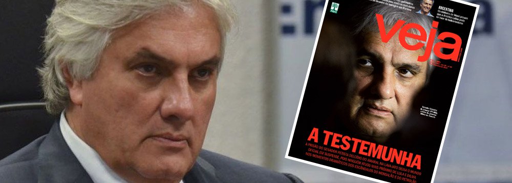 Retratado como "A testemunha" na capa deste fim de semana, senador Delcídio Amaral (PT-MS) é a nova esperança de Veja para envolver o ex-presidente Lula na Lava Jato e também provocar um impeachment da presidente Dilma Rousseff; segundo a revista, Delcídio não estaria defendendo apenas seus próprios interesses e do banqueiro André Esteves ao negociar o silêncio de Nestor Cerveró; ele atuaria em missão partidária para conter danos a Lula e ao Palácio do Planalto; no entanto, até agora não há nenhuma evidência concreta de que Delcídio esteja disposto a se tornar delator (Foto: Leonardo Attuch) Retratado como "A testemunha" na capa deste fim de semana, senador Delcídio Amaral (PT-MS) é a nova esperança de Veja para envolver o ex-presidente Lula na Lava Jato e também provocar um impeachment da presidente Dilma Rousseff; segundo a revista, Delcídio não estaria defendendo apenas seus próprios interesses e do banqueiro André Esteves ao negociar o silêncio de Nestor Cerveró; ele atuaria em missão partidária para conter danos a Lula e ao Palácio do Planalto; no entanto, até agora não há nenhuma evidência concreta de que Delcídio esteja disposto a se tornar delator