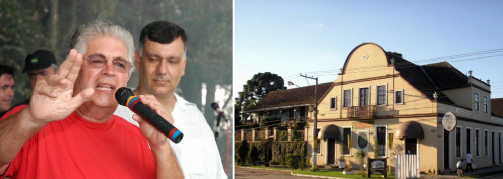O senador Roberto Requião se deslocará esta noite, na Câmara Municipal de Piraquara, região metropolitana de Curitiba, onde abonará a ficha de filiação do ex-prefeito Gabriel Samaha, o Gabão, que trocou o PPS pelo PMDB; Gabão é peça importante para Requião avançar em toda a Grande Curitiba; o neopeemedebista terá a tarefa de montar a chapa do partido na região metropolitana para as eleições de 2016 (Foto: Leonardo Lucena) O senador Roberto Requião se deslocará esta noite, na Câmara Municipal de Piraquara, região metropolitana de Curitiba, onde abonará a ficha de filiação do ex-prefeito Gabriel Samaha, o Gabão, que trocou o PPS pelo PMDB; Gabão é peça importante para Requião avançar em toda a Grande Curitiba; o neopeemedebista terá a tarefa de montar a chapa do partido na região metropolitana para as eleições de 2016
