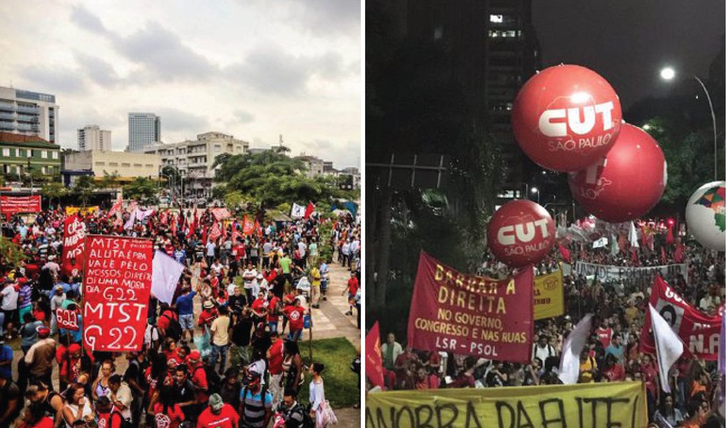 Sempre que necessário, estaremos nas ruas de todo o Brasil para defender a democracia e denunciar o golpe. Atos de resistência são fundamentais na luta contra os conservadores e a retirada de direitos (Foto: Vagner Freitas) Sempre que necessário, estaremos nas ruas de todo o Brasil para defender a democracia e denunciar o golpe. Atos de resistência são fundamentais na luta contra os conservadores e a retirada de direitos