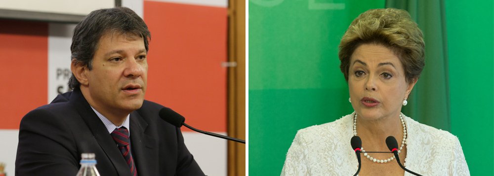 Segundo a colunista Natuza Nery, a distância entre o prefeito de SP, Fernando Haddad (PT), e a presidente Dilma Rousseff deve ficar cada vez mais nítida à medida que a corrida municipal se aproxima; “Haddad não descarta expor publicamente o que diz no reservado: que o bloqueio de recursos devido à crise fez o PAC na capital parar”; ele descarta, no entanto, deixar o PT (Foto: Roberta Namour) Segundo a colunista Natuza Nery, a distância entre o prefeito de SP, Fernando Haddad (PT), e a presidente Dilma Rousseff deve ficar cada vez mais nítida à medida que a corrida municipal se aproxima; “Haddad não descarta expor publicamente o que diz no reservado: que o bloqueio de recursos devido à crise fez o PAC na capital parar”; ele descarta, no entanto, deixar o PT