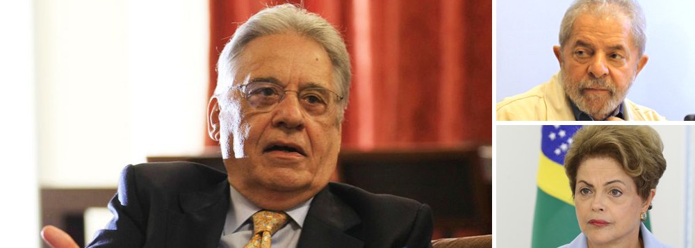 "Há anos que o Fernando Henrique Cardoso vem se pronunciando compulsivamente sobre o cenário político e posando como 'reserva moral da nação', mas foi quando finalmente a popularidade de Dilma, do PT e de Lula caíram é que o tucano se animou e aumentou exponencialmente suas declarações públicas", escreve Eduardo Guimarães, do Blog da Cidadania; em novo artigo, ele afirma que "o rancor" de FHC "só não é maior do que a sua desfaçatez ao propor a renúncia da presidente da República por sua aprovação estar baixa, já que o tucano, também no primeiro ano de seu segundo mandato, amargava rejeição de 65% e era aprovado por apenas 16% dos brasileiros"; leia a íntegra (Foto: Eduardo Guimarães) "Há anos que o Fernando Henrique Cardoso vem se pronunciando compulsivamente sobre o cenário político e posando como 'reserva moral da nação', mas foi quando finalmente a popularidade de Dilma, do PT e de Lula caíram é que o tucano se animou e aumentou exponencialmente suas declarações públicas", escreve Eduardo Guimarães, do Blog da Cidadania; em novo artigo, ele afirma que "o rancor" de FHC "só não é maior do que a sua desfaçatez ao propor a renúncia da presidente da República por sua aprovação estar baixa, já que o tucano, também no primeiro ano de seu segundo mandato, amargava rejeição de 65% e era aprovado por apenas 16% dos brasileiros"; leia a íntegra