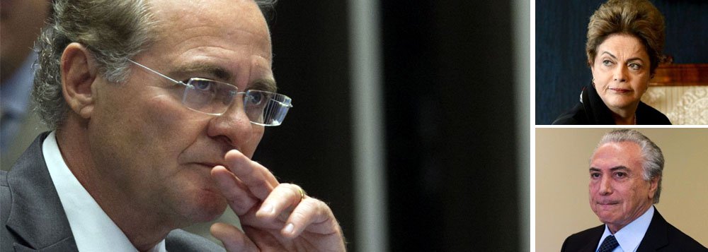 Caberá ao presidente do Congresso Nacional, senador Renan Calheiros (PMDB-AL), buscar uma solução pacífica para a mais complexa e aguda crise já enfrentada pelo Brasil desde a redemocratização; se a presidente Dilma Rousseff conseguir vencer a batalha do impeachment, na Câmara dos Deputados, será por uma margem pequena – o que apontará dificuldades para a governabilidade nos próximos dois anos; por outro lado, se o impeachment sem crime de responsabilidade – ou seja, golpe – passar, o vice-presidente Michel Temer não terá legitimidade para assumir o poder; Renan, que já foi ministro de FHC e apoiador importante dos governos Lula e Dilma, prega um "parlamentarismo à brasileira" (Foto: Leonardo Attuch) Caberá ao presidente do Congresso Nacional, senador Renan Calheiros (PMDB-AL), buscar uma solução pacífica para a mais complexa e aguda crise já enfrentada pelo Brasil desde a redemocratização; se a presidente Dilma Rousseff conseguir vencer a batalha do impeachment, na Câmara dos Deputados, será por uma margem pequena – o que apontará dificuldades para a governabilidade nos próximos dois anos; por outro lado, se o impeachment sem crime de responsabilidade – ou seja, golpe – passar, o vice-presidente Michel Temer não terá legitimidade para assumir o poder; Renan, que já foi ministro de FHC e apoiador importante dos governos Lula e Dilma, prega um "parlamentarismo à brasileira"