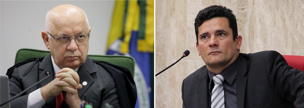 O juiz federal Sérgio Moro determinou o envio ao Supremo Tribunal Federal (STF) de parte da investigação da Operação Lava Jato que envolve o ex-presidente Lula, seus parentes e pessoas ligadas a ele; Moro cumpriu determinação do ministro Teori Zavascki, que na terça-feira (22) mandou suspender a apuração e lhe cobrou explicações sobre a decisão que retirou o sigilo das interceptações envolvendo Lula e a presidente Dilma Rousseff (Foto: Romulo Faro) O juiz federal Sérgio Moro determinou o envio ao Supremo Tribunal Federal (STF) de parte da investigação da Operação Lava Jato que envolve o ex-presidente Lula, seus parentes e pessoas ligadas a ele; Moro cumpriu determinação do ministro Teori Zavascki, que na terça-feira (22) mandou suspender a apuração e lhe cobrou explicações sobre a decisão que retirou o sigilo das interceptações envolvendo Lula e a presidente Dilma Rousseff