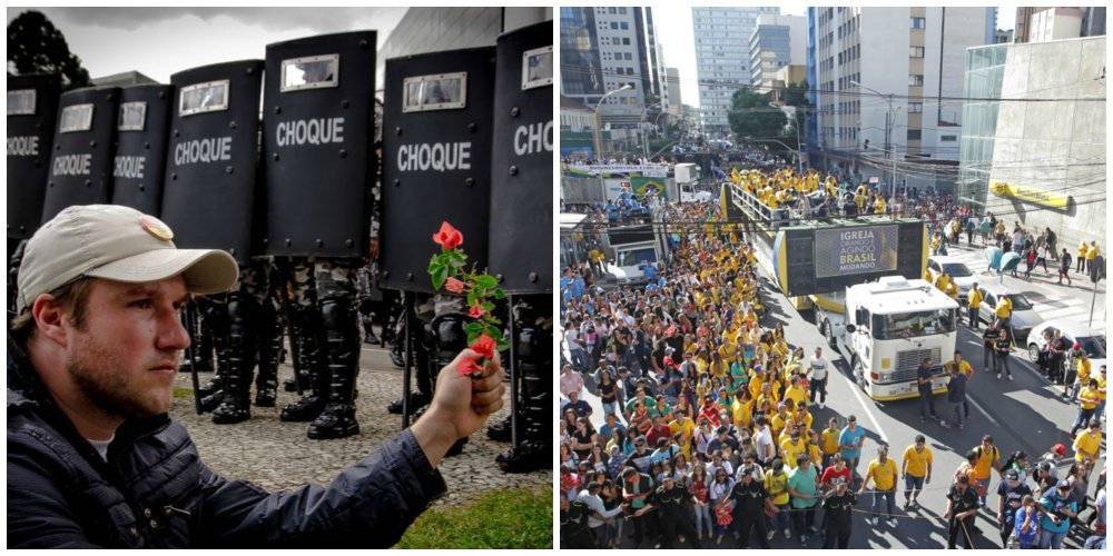 A já tradicional 'Marcha para Jesus', evento que reúne centenas de milhares de pessoas todos os anos em Curitiba, deve extrapolar os limites da religião neste sábado (16); a organização garante que o ato não é um questionamento à Marcha para Jesus, mas uma ação para expor o “Massacre da Alep”, e como se comportaram os deputados “ditos” evangélicos, como o ex-secretário de Segurança Pública, Fernando Francischini (SSD), que deve ser atingido em cheio pela manifestação (Foto: Leonardo Lucena) A já tradicional 'Marcha para Jesus', evento que reúne centenas de milhares de pessoas todos os anos em Curitiba, deve extrapolar os limites da religião neste sábado (16); a organização garante que o ato não é um questionamento à Marcha para Jesus, mas uma ação para expor o “Massacre da Alep”, e como se comportaram os deputados “ditos” evangélicos, como o ex-secretário de Segurança Pública, Fernando Francischini (SSD), que deve ser atingido em cheio pela manifestação
