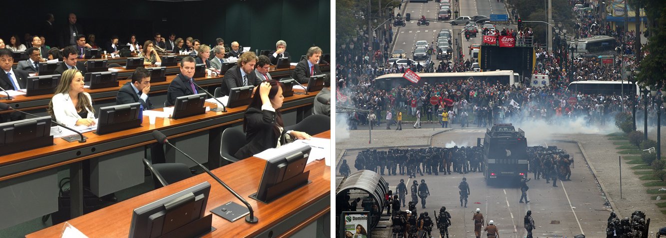 A Comissão Permanente da Educação da Câmara aprovou nesta quarta-feira, 13, Moção de Repúdio à atuação do Governo de Beto Richa (PSDB) e da Assembleia Legislativa do Paraná pelo massacre contra professores estaduais em greve, que deixou 200 pessoas feridas; requerimento da deputada Professora Marcivania (PT-AP) afirma que ação do governo do Estado, que derrubou a cúpula da Segurança Pública, quebrou princípios da ordem democrática, com ofensas às liberdades individuais e coletivas contra professores; “O objetivo desta Moção de Repúdio é que não aconteça mais este tipo de ação em nenhum lugar”, afirmou a deputada Josi Nunes (PMDB-TO), que votou favorável ao repúdio (Foto: Aquiles Lins) A Comissão Permanente da Educação da Câmara aprovou nesta quarta-feira, 13, Moção de Repúdio à atuação do Governo de Beto Richa (PSDB) e da Assembleia Legislativa do Paraná pelo massacre contra professores estaduais em greve, que deixou 200 pessoas feridas; requerimento da deputada Professora Marcivania (PT-AP) afirma que ação do governo do Estado, que derrubou a cúpula da Segurança Pública, quebrou princípios da ordem democrática, com ofensas às liberdades individuais e coletivas contra professores; “O objetivo desta Moção de Repúdio é que não aconteça mais este tipo de ação em nenhum lugar”, afirmou a deputada Josi Nunes (PMDB-TO), que votou favorável ao repúdio