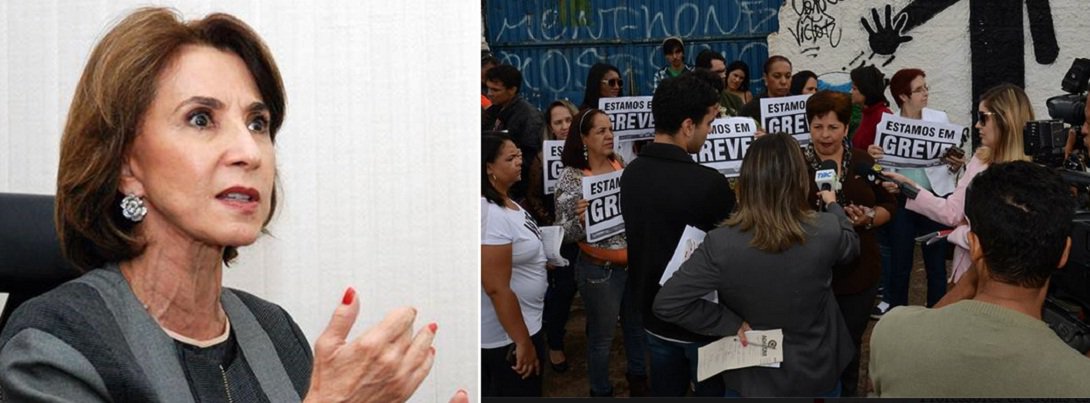 Secretaria Estadual de Educação enviou ofício ao Sintego convocando as líderes do sindicato para mais uma audiência de negociação; greve na rede estadual de educação foi deflagrada ontem, mas grande parte das escolas segue funcionando enquanto o sindicato se esforça para aumentar a mobilização; secretária Raquel Teixeira ressalta que governo está aberto ao diálogo e mesmo com o ajuste econômico trabalha para atender às reivindicações (Foto: José Barbacena) Secretaria Estadual de Educação enviou ofício ao Sintego convocando as líderes do sindicato para mais uma audiência de negociação; greve na rede estadual de educação foi deflagrada ontem, mas grande parte das escolas segue funcionando enquanto o sindicato se esforça para aumentar a mobilização; secretária Raquel Teixeira ressalta que governo está aberto ao diálogo e mesmo com o ajuste econômico trabalha para atender às reivindicações