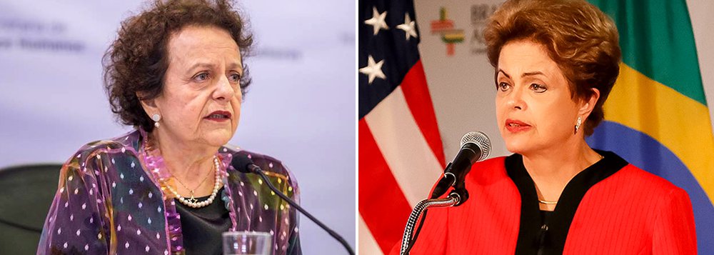 Ministra Eleonora Menicucci encaminhou denúncia ao Ministério Público Federal, à AGU (Advocacia-Geral da União) e ao Ministério da Justiça, pedindo "ação urgente" para "impedir a produção, veiculação, divulgação, comercialização e utilização do material"; ela pede ainda que os responsáveis respondam penalmente: "as pessoas precisam distinguir diferenças políticas do respeito à dignidade humana" (Foto: Roberta Namour) Ministra Eleonora Menicucci encaminhou denúncia ao Ministério Público Federal, à AGU (Advocacia-Geral da União) e ao Ministério da Justiça, pedindo "ação urgente" para "impedir a produção, veiculação, divulgação, comercialização e utilização do material"; ela pede ainda que os responsáveis respondam penalmente: "as pessoas precisam distinguir diferenças políticas do respeito à dignidade humana"