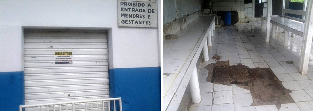 A partir de denúncias de moradores, uma equipe de fiscalização do Instituto do Meio Ambiente (IMA) interditou um matadouro localizado no município de Mata Grande, no Sertão de Alagoas, por crime ambiental grave; é que além de não haver licença ambiental, havia descarte inadequado de efluentes e resíduos sólidos provenientes da matança; autuação prevê multa de pouco mais de R$ 35,6 mil (Foto: Voney Malta) A partir de denúncias de moradores, uma equipe de fiscalização do Instituto do Meio Ambiente (IMA) interditou um matadouro localizado no município de Mata Grande, no Sertão de Alagoas, por crime ambiental grave; é que além de não haver licença ambiental, havia descarte inadequado de efluentes e resíduos sólidos provenientes da matança; autuação prevê multa de pouco mais de R$ 35,6 mil