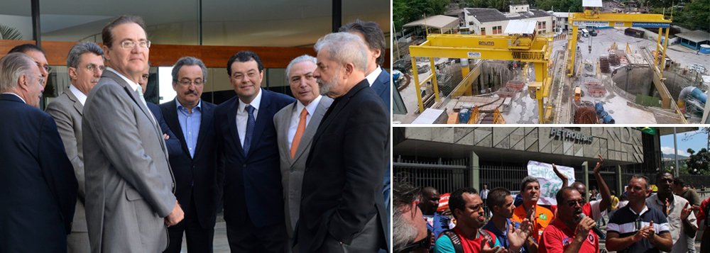 Para o ex-presidente Lula, o governo não pode ser refém da evolução da operação Lava Jato: "Não dá para esperar toda segunda-feira e ver se mais alguém foi preso", afirmou, segundo a colunista Vera Magalhães; tema teria sido abordado na reunião com o vice-presidente Michel Temer e ministros do PMDB; ele sustentou que a Controladoria Geral da União e a Advocacia-Geral da União selem os termos de ajuste de conduta das construtoras sem esperar pelo aval do Ministério Público; o esforço para que as empreiteiras não quebrem também foi tratado em conversas entre o ex-presidente e empresários como Emilio Odebrecht (Foto: Roberta Namour) Para o ex-presidente Lula, o governo não pode ser refém da evolução da operação Lava Jato: "Não dá para esperar toda segunda-feira e ver se mais alguém foi preso", afirmou, segundo a colunista Vera Magalhães; tema teria sido abordado na reunião com o vice-presidente Michel Temer e ministros do PMDB; ele sustentou que a Controladoria Geral da União e a Advocacia-Geral da União selem os termos de ajuste de conduta das construtoras sem esperar pelo aval do Ministério Público; o esforço para que as empreiteiras não quebrem também foi tratado em conversas entre o ex-presidente e empresários como Emilio Odebrecht