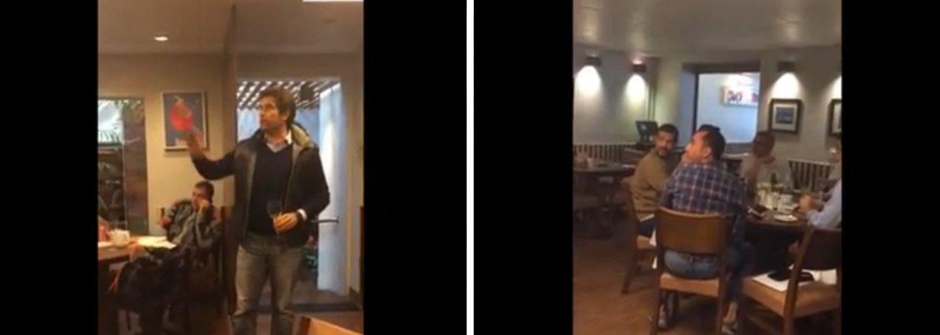 Secretário de Relações Governamentais do prefeito Fernando Haddad (PT) e ex-ministro da Saúde, o petista Alexandre Padilha foi hostilizado em um restaurante de luxo da capital paulista, nesta sexta (15); Padilha almoçava com outros cinco homens quando um dos clientes do restaurante se levantou e bateu com o talher em uma taça e criticou o programa Mais Médicos; o ex-ministro reagiu dizendo que "63 milhões de pessoas são atendidas" pelo programa; o homem, irônico, então pediu uma salva de palmas para Padilha (Foto: Valter Lima) Secretário de Relações Governamentais do prefeito Fernando Haddad (PT) e ex-ministro da Saúde, o petista Alexandre Padilha foi hostilizado em um restaurante de luxo da capital paulista, nesta sexta (15); Padilha almoçava com outros cinco homens quando um dos clientes do restaurante se levantou e bateu com o talher em uma taça e criticou o programa Mais Médicos; o ex-ministro reagiu dizendo que "63 milhões de pessoas são atendidas" pelo programa; o homem, irônico, então pediu uma salva de palmas para Padilha