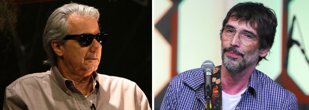 O compositor Bernardo Vilhena, que compôs com Lobão a música "Vida Bandida" criticou no Facebook a versão “canhestra, machista e covarde” que o ex-parceiro tem cantado; Lobão trocou o refrão para "Dilma Bandida"; "Desde que nossa parceria se encerrou, Lobão se recusa a cantar minhas composições em programas de TV. Mas, estranhamente, o tem feito em shows. Segundo alguns amigos, só canta devido aos pedidos da plateia. Hoje, pelo que fui informado, não posso impedi-lo de cantar esta sua versão de Vida Bandida em apresentações ao vivo. Diante deste quadro, só me resta assistir a decadência patética e desprovida de qualquer elegância deste meu ex parceiro que foi buscar abrigo para sua flagrante fraqueza no ninho da serpente", afirmou (Foto: Valter Lima) O compositor Bernardo Vilhena, que compôs com Lobão a música "Vida Bandida" criticou no Facebook a versão “canhestra, machista e covarde” que o ex-parceiro tem cantado; Lobão trocou o refrão para "Dilma Bandida"; "Desde que nossa parceria se encerrou, Lobão se recusa a cantar minhas composições em programas de TV. Mas, estranhamente, o tem feito em shows. Segundo alguns amigos, só canta devido aos pedidos da plateia. Hoje, pelo que fui informado, não posso impedi-lo de cantar esta sua versão de Vida Bandida em apresentações ao vivo. Diante deste quadro, só me resta assistir a decadência patética e desprovida de qualquer elegância deste meu ex parceiro que foi buscar abrigo para sua flagrante fraqueza no ninho da serpente", afirmou