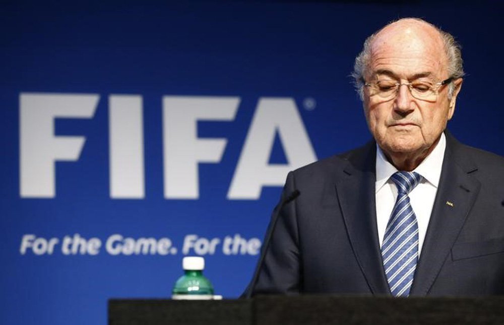 Presidente da Fifa, Joseph Blatter, durante entrevista coletiva na sede da Fifa, em Zurique, na SuÃça. 02/06/2015 REUTERS/Ruben Sprich (Foto: Aquiles Lins) Presidente da Fifa, Joseph Blatter, durante entrevista coletiva na sede da Fifa, em Zurique, na SuÃça. 02/06/2015 REUTERS/Ruben Sprich