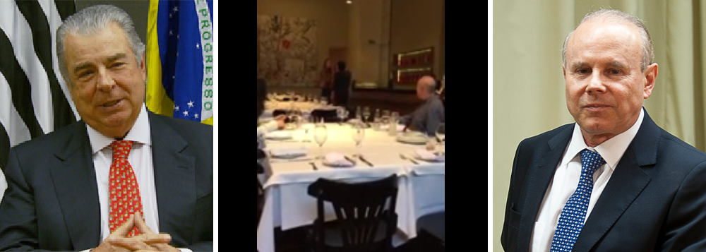 Eles se chamam José João Armada Locoselli e Marcelo Maktas Melsohn; foram os dois que, no último dia 28 de junho, acompanhados das respectivas esposas, agrediram o ex-ministro Guido Mantega (dir.) no restaurante Trio, em São Paulo, chamando-o de "ladrão" e "palhaço", entre outros impropérios; agora, a dupla responderá pelos crimes de calúnia, injúria e difamação; caso sejam condenados, poderão ficar mais de um ano atrás das grades; ação conduzida pelo criminalista José Roberto Batochio (esq.) pede que os "boquirrotos e detratores" recebam a "pedagogia adequada"; iniciativa judicial do ex-ministro Mantega é um importante passo para conter a onda fascista que se alastra pela sociedade brasileira (Foto: Aline Lima) www.brasil247.com - Eles se chamam José João Armada Locoselli e Marcelo Maktas Melsohn; foram os dois que, no último dia 28 de junho, acompanhados das respectivas esposas, agrediram o ex-ministro Guido Mantega (dir.) no restaurante Trio, em São Paulo, chamando-o de "ladrão" e "palhaço", entre outros impropérios; agora, a dupla responderá pelos crimes de calúnia, injúria e difamação; caso sejam condenados, poderão ficar mais de um ano atrás das grades; ação conduzida pelo criminalista José Roberto Batochio (esq.) pede que os "boquirrotos e detratores" recebam a "pedagogia adequada"; iniciativa judicial do ex-ministro Mantega é um importante passo para conter a onda fascista que se alastra pela sociedade brasileira