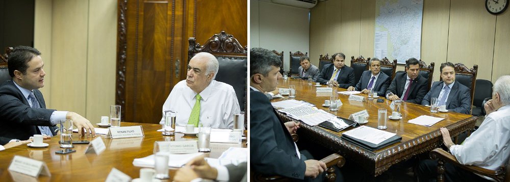 Após reunião em Brasília com o ministro dos Transportes, Antônio Carlos Rodrigues, o governador Renan Filho (PMDB) conseguiu R$ 34 milhões para a construção do viaduto próximo a Polícia Rodoviária Federal, em Maceió; também esteve em pauta as obras de pavimentação da BR-316, trecho Carié-Inajá, que passa pelos municípios de Canapi, Inhapi e Mata Grande, única rodovia federal que não é asfaltada (Foto: Voney Malta) Após reunião em Brasília com o ministro dos Transportes, Antônio Carlos Rodrigues, o governador Renan Filho (PMDB) conseguiu R$ 34 milhões para a construção do viaduto próximo a Polícia Rodoviária Federal, em Maceió; também esteve em pauta as obras de pavimentação da BR-316, trecho Carié-Inajá, que passa pelos municípios de Canapi, Inhapi e Mata Grande, única rodovia federal que não é asfaltada