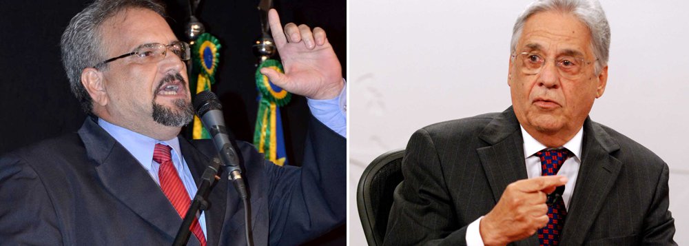 Deputado estadual Marcelino Galo classificou como "medíocre", "hipócrita" e "carregada de arrogância" a sugestão do ex-presidente Fernando Henrique Cardoso para que a presidente Dilma Rousseff renuncie ao mandato ou admita o que ele considera erros; "O ex-presidente não tem idoneidade para propor a renuncia da presidenta Dilma. O Estado brasileiro foi desmantelado por uma política de lesa-pátria, com as privatizações criminosas das principais empresas nacionais, estratégicas ao nosso desenvolvimento enquanto Nação, vendidas a preço de banana. Quem não se lembra da série de apagões no sistema elétrico e da mesada paga a deputados no Congresso que garantiu a aprovação da PEC da reeleição? Seu governo sofria com a baixa popularidade e porque ele não renunciou e foi embora do Brasil?" (Foto: Romulo Faro) Deputado estadual Marcelino Galo classificou como "medíocre", "hipócrita" e "carregada de arrogância" a sugestão do ex-presidente Fernando Henrique Cardoso para que a presidente Dilma Rousseff renuncie ao mandato ou admita o que ele considera erros; "O ex-presidente não tem idoneidade para propor a renuncia da presidenta Dilma. O Estado brasileiro foi desmantelado por uma política de lesa-pátria, com as privatizações criminosas das principais empresas nacionais, estratégicas ao nosso desenvolvimento enquanto Nação, vendidas a preço de banana. Quem não se lembra da série de apagões no sistema elétrico e da mesada paga a deputados no Congresso que garantiu a aprovação da PEC da reeleição? Seu governo sofria com a baixa popularidade e porque ele não renunciou e foi embora do Brasil?"