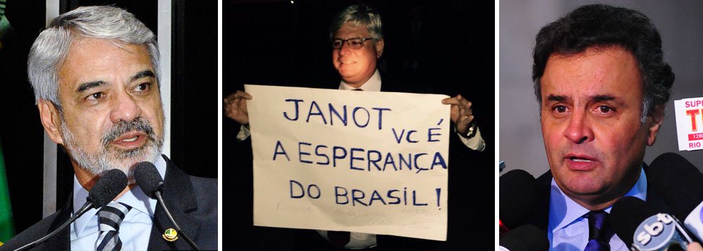O arquivamento das investigações contra o principal líder da oposição, Aécio Neves (PSDB), pedido ao Supremo pelo procurador Geral da República, Rodrigo Janot, foi criticado nesta quinta-feira (5) pelo líder do PT no Senado, Humberto Costa (PE); para Costa, o arquivamento revela como os vazamentos dos investigados na Lava Jato estão sendo feitos de forma seletiva para prejudicar o PT; “Quando o nome do presidente do PSDB aparece, já aparece inocentado, com a informação de que o processo dele será arquivado, sem qualquer notícia de sobre o que o teriam acusado”; em delação premiada, o doleiro Alberto Youssef que Aécio teria recebido, por meio de uma de suas irmãs, valores desviados de Furnas Centrais Elétricas; para o PGR, informações foram insuficientes para se aprofundar uma investigação (Foto: Aquiles Lins) O arquivamento das investigações contra o principal líder da oposição, Aécio Neves (PSDB), pedido ao Supremo pelo procurador Geral da República, Rodrigo Janot, foi criticado nesta quinta-feira (5) pelo líder do PT no Senado, Humberto Costa (PE); para Costa, o arquivamento revela como os vazamentos dos investigados na Lava Jato estão sendo feitos de forma seletiva para prejudicar o PT; “Quando o nome do presidente do PSDB aparece, já aparece inocentado, com a informação de que o processo dele será arquivado, sem qualquer notícia de sobre o que o teriam acusado”; em delação premiada, o doleiro Alberto Youssef que Aécio teria recebido, por meio de uma de suas irmãs, valores desviados de Furnas Centrais Elétricas; para o PGR, informações foram insuficientes para se aprofundar uma investigação