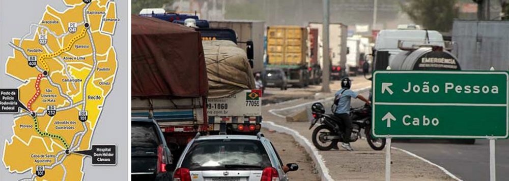 A informação é do representante regional do Departamento Nacional de Infraestrutura de Transportes (Dnit), Cacildo Cavalcante; "A obra será contratada pelo Regime Diferenciado de Contratação Integrado. O consórcio (a ser contratado) vai fazer o projeto executivo e depois a obra. Isso vai significar, no mínimo, seis meses", disse; ele se referiu ao lote 2 do Arco, que sai de São Lourenço da Mata, Zona Oeste do Recife, e vai até Suape, Sul da região metropolitana; quanto ao lote 1, estão sendo analisadas 12 possibilidades para a construção da obra, depois que ativistas alertaram para o impacto ambiental desse traçado
(Foto: Leonardo Lucena) A informação é do representante regional do Departamento Nacional de Infraestrutura de Transportes (Dnit), Cacildo Cavalcante; "A obra será contratada pelo Regime Diferenciado de Contratação Integrado. O consórcio (a ser contratado) vai fazer o projeto executivo e depois a obra. Isso vai significar, no mínimo, seis meses", disse; ele se referiu ao lote 2 do Arco, que sai de São Lourenço da Mata, Zona Oeste do Recife, e vai até Suape, Sul da região metropolitana; quanto ao lote 1, estão sendo analisadas 12 possibilidades para a construção da obra, depois que ativistas alertaram para o impacto ambiental desse traçado