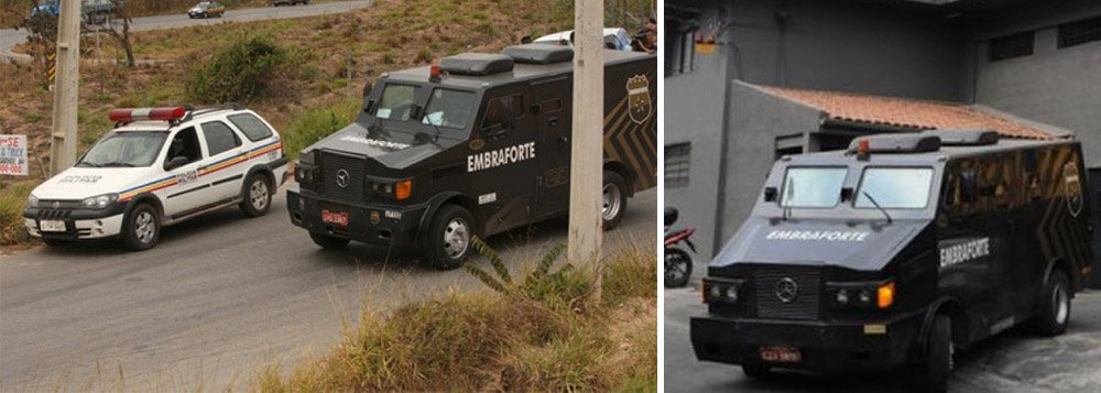 Donos da empresa de transporte de valores Embraforte, os três sócios da família Vilhena, Marcos André, Pedro Enrique e Marcos Felipe foram indiciados por fraudar o processo de abastecimento dos caixas do Banco do Brasil; segundo o delegado Cláudio Utsch, os sócios se beneficiavam do poder de Renata Vilhena, irmã e tia dos proprietários, secretária de Planejamento do Estado nas gestões tucanas de 2006 a 2014; segundo o portal "O Tempo", podem ter sido roubados mais de R$20 milhões do Banco do Brasil entre os anos de 2007 e 2013, período que prestaram serviços ao BB (Foto: Luis Mauro Queiroz) Donos da empresa de transporte de valores Embraforte, os três sócios da família Vilhena, Marcos André, Pedro Enrique e Marcos Felipe foram indiciados por fraudar o processo de abastecimento dos caixas do Banco do Brasil; segundo o delegado Cláudio Utsch, os sócios se beneficiavam do poder de Renata Vilhena, irmã e tia dos proprietários, secretária de Planejamento do Estado nas gestões tucanas de 2006 a 2014; segundo o portal "O Tempo", podem ter sido roubados mais de R$20 milhões do Banco do Brasil entre os anos de 2007 e 2013, período que prestaram serviços ao BB