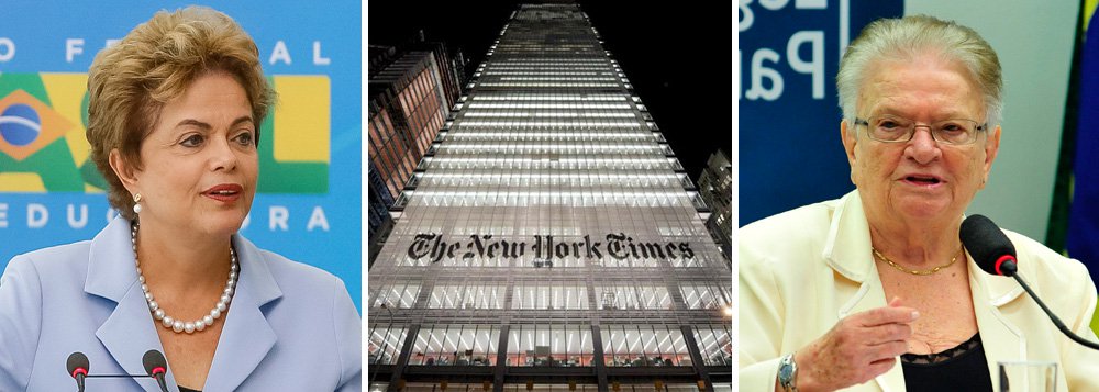 Em novo artigo, Paulo Moreira Leite admira que o editorial do New York Times que aponta não haver razões para impeachment no Brasil e ainda dá uma cotovelada nas oposições tenha tido uma repercussão tão pequena num país onde a visão externa costuma ser referência para tantas pessoas; "Seria muita ingenuidade acreditar, porém, que a democracia brasileira será garantida por um editorial do New York Times. Nem pelo apoio declarado por grandes empresários brasileiros", alerta PML, destacando um conselho dado recentemente pela ex-prefeita de São Paulo Luiz Erundina; "a força que pode sustentar Dilma e defender a democracia não se encontra na justiça nem no Congresso, mas no povo"; para o jornalista, "é um conselho mais do que oportuno – essencial" (Foto: Paulo Moreira Leite) Em novo artigo, Paulo Moreira Leite admira que o editorial do New York Times que aponta não haver razões para impeachment no Brasil e ainda dá uma cotovelada nas oposições tenha tido uma repercussão tão pequena num país onde a visão externa costuma ser referência para tantas pessoas; "Seria muita ingenuidade acreditar, porém, que a democracia brasileira será garantida por um editorial do New York Times. Nem pelo apoio declarado por grandes empresários brasileiros", alerta PML, destacando um conselho dado recentemente pela ex-prefeita de São Paulo Luiz Erundina; "a força que pode sustentar Dilma e defender a democracia não se encontra na justiça nem no Congresso, mas no povo"; para o jornalista, "é um conselho mais do que oportuno – essencial"