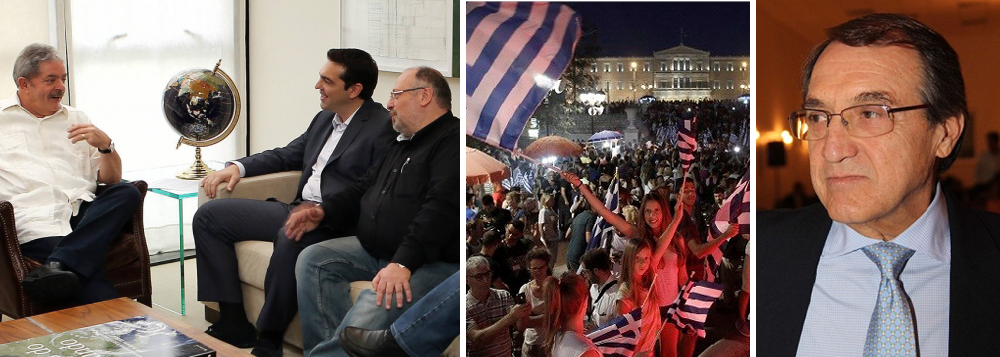 O jornalista Carlos Alberto Sardenberg, um dos âncoras da Globonews e da CBN, acusou o ex-presidente Lula de ser o responsável pela vitória do não, na Grécia, contra o pacote de austeridade imposto pela União Europeia; nas redes sociais, houve reação; "Sardenberg tem todo o direito de defender suas ideias, mas para isso não precisava espancar a verdade", disse o escritor Fernando Morais (Foto: Leonardo Attuch) www.brasil247.com - O jornalista Carlos Alberto Sardenberg, um dos âncoras da Globonews e da CBN, acusou o ex-presidente Lula de ser o responsável pela vitória do não, na Grécia, contra o pacote de austeridade imposto pela União Europeia; nas redes sociais, houve reação; "Sardenberg tem todo o direito de defender suas ideias, mas para isso não precisava espancar a verdade", disse o escritor Fernando Morais