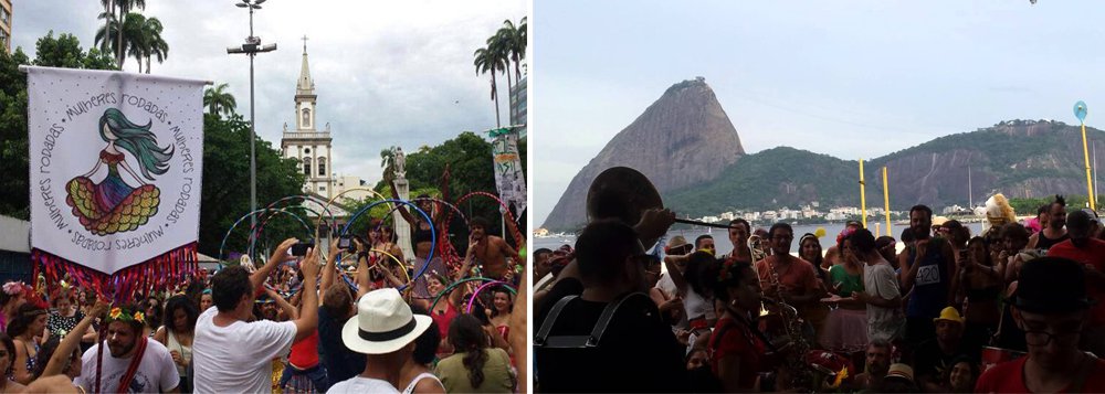 O bloco das Mulheres Rodadas, que fez sua estreia no carnaval deste ano, na Quarta-feira de Cinzas, com um chamado contra o machismo, aproveitou o Dia Internacional da Mulher, comemorado hoje, para reforçar o posicionamento contra o assédio masculino e a favor da liberdade de vestir, durante manifestação no Posto 4, em Copacabana, zona sul do Rio de Janeiro (Foto: Romulo Faro) O bloco das Mulheres Rodadas, que fez sua estreia no carnaval deste ano, na Quarta-feira de Cinzas, com um chamado contra o machismo, aproveitou o Dia Internacional da Mulher, comemorado hoje, para reforçar o posicionamento contra o assédio masculino e a favor da liberdade de vestir, durante manifestação no Posto 4, em Copacabana, zona sul do Rio de Janeiro