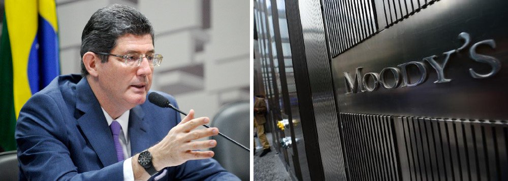 "Acho que a declaração da Moody's explica exatamente os pontos que ela achou relevante. É uma declaração bastante detalhada, transparente e trata da indicação das prioridades que a gente deve ter em relação a manter a qualidade da dívida pública", comentou o ministro da Fazenda, após a agência de classificação de risco rebaixar a nota de crédito do Brasil de Baa2 para Baa3 (Foto: Gisele Federicce) "Acho que a declaração da Moody's explica exatamente os pontos que ela achou relevante. É uma declaração bastante detalhada, transparente e trata da indicação das prioridades que a gente deve ter em relação a manter a qualidade da dívida pública", comentou o ministro da Fazenda, após a agência de classificação de risco rebaixar a nota de crédito do Brasil de Baa2 para Baa3
