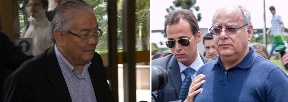 O engenheiro Shinko Nakandakari, apontado como um dos 11 operadores do esquema de corrupção na Diretoria de Serviços da Petrobras, disse ter se encontrado com o ex-diretor da estatal Renato Duque "umas 10 vezes'" para entregar cerca de R$ 1 milhão em espécie; "Acho que umas 10 vezes, viu, doutor", disse Nakandakari ao juiz federal Sérgio Moro, responsável pelas ações da Operação Lava Jato; o dinheiro teria sido entregue entre julho de 2011 e março de 2012, sedo que antes deste período, os valores eram entregues ao ex-gerente Pedro Barusco
(Foto: Paulo Emílio) O engenheiro Shinko Nakandakari, apontado como um dos 11 operadores do esquema de corrupção na Diretoria de Serviços da Petrobras, disse ter se encontrado com o ex-diretor da estatal Renato Duque "umas 10 vezes'" para entregar cerca de R$ 1 milhão em espécie; "Acho que umas 10 vezes, viu, doutor", disse Nakandakari ao juiz federal Sérgio Moro, responsável pelas ações da Operação Lava Jato; o dinheiro teria sido entregue entre julho de 2011 e março de 2012, sedo que antes deste período, os valores eram entregues ao ex-gerente Pedro Barusco