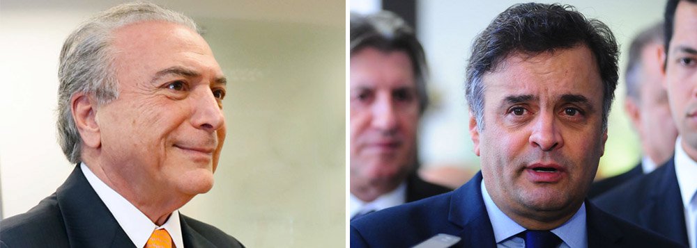 "Para o PSDB não muda nada", disse o senador Aécio Neves (PSDB-MG), sobre o encontro agendado entre o vice-presidente Michel Temer e o ex-presidente Fernando Henrique Cardoso para discutir reforma política; "Eu respeito pessoalmente o Temer, eu o sucedi na presidência da Câmara dos Deputados e tenho uma relação cordial com ele, mas ele representa hoje o governo que nós, o PSDB, combatemos. É o mesmo governo, é o mesmo estelionato que está aí a cada dia se apresentando de forma mais vigorosa", afirmou (Foto: Leonardo Attuch) "Para o PSDB não muda nada", disse o senador Aécio Neves (PSDB-MG), sobre o encontro agendado entre o vice-presidente Michel Temer e o ex-presidente Fernando Henrique Cardoso para discutir reforma política; "Eu respeito pessoalmente o Temer, eu o sucedi na presidência da Câmara dos Deputados e tenho uma relação cordial com ele, mas ele representa hoje o governo que nós, o PSDB, combatemos. É o mesmo governo, é o mesmo estelionato que está aí a cada dia se apresentando de forma mais vigorosa", afirmou