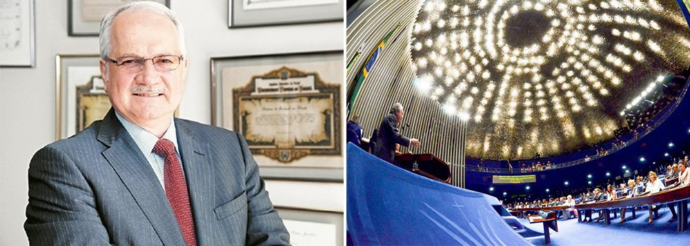 Assinado pelo consultor Fernando Trindade, da Consultoria Legislativa do Senado federal, órgão responsável pelo assessoramento jurídico e técnico para atender as demandas dos senadores, Comissões e da Mesa diretora, novo parecer defende que a atuação de Luiz Fachin como advogado está amparada pelo Estatuto da Ordem dos Advogados do Brasil e pela Constituição Federal; o jurista foi indicado pela presidente Dilma Rousseff para ocupar uma vaga de ministro do Supremo Tribunal Federal (STF) (Foto: Voney Malta) Assinado pelo consultor Fernando Trindade, da Consultoria Legislativa do Senado federal, órgão responsável pelo assessoramento jurídico e técnico para atender as demandas dos senadores, Comissões e da Mesa diretora, novo parecer defende que a atuação de Luiz Fachin como advogado está amparada pelo Estatuto da Ordem dos Advogados do Brasil e pela Constituição Federal; o jurista foi indicado pela presidente Dilma Rousseff para ocupar uma vaga de ministro do Supremo Tribunal Federal (STF)
