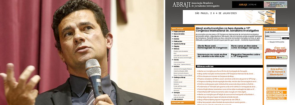 Juiz responsável pela Lava Jato, Sergio Moro falará sobre combate à corrupção e acesso à informação, no 10º congresso da Abraji (Associação Brasileira de Jornalismo Investigativo); evento também vai contar com a participação do argentino Jorge Lanata ("Periodismo Para Todos"), para tratar do caso Alberto Nisman, e do ministro das Comunicações, Ricardo Berzoini, sobre a Lei dos meios (Foto: Roberta Namour) Juiz responsável pela Lava Jato, Sergio Moro falará sobre combate à corrupção e acesso à informação, no 10º congresso da Abraji (Associação Brasileira de Jornalismo Investigativo); evento também vai contar com a participação do argentino Jorge Lanata ("Periodismo Para Todos"), para tratar do caso Alberto Nisman, e do ministro das Comunicações, Ricardo Berzoini, sobre a Lei dos meios