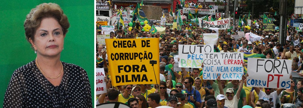 Desaprovação ao governo da presidente Dilma Rousseff, que vem sendo alvo de manifestações por impeachment, subiu para 64%, segundo pesquisa do Ibope divulgada nesta manhã pela Confederação Nacional da Indústria (CNI); último levantamento foi divulgado em dezembro e apontava rejeição de 27%; nesse período, 40% avaliavam o governo como ótimo ou bom; entre os entrevistados, 23% classificam o governo federal como regular e 24% confiam em Dilma, contra 51% que confiavam nela há três meses; ; segundo a CNI, a área econômica teve o pior nível de aprovação pela população; o Ibope ouviu 2.002 pessoas em 142 municípios entre os dias 21 e 25 de março (Foto: Gisele Federicce) Desaprovação ao governo da presidente Dilma Rousseff, que vem sendo alvo de manifestações por impeachment, subiu para 64%, segundo pesquisa do Ibope divulgada nesta manhã pela Confederação Nacional da Indústria (CNI); último levantamento foi divulgado em dezembro e apontava rejeição de 27%; nesse período, 40% avaliavam o governo como ótimo ou bom; entre os entrevistados, 23% classificam o governo federal como regular e 24% confiam em Dilma, contra 51% que confiavam nela há três meses; ; segundo a CNI, a área econômica teve o pior nível de aprovação pela população; o Ibope ouviu 2.002 pessoas em 142 municípios entre os dias 21 e 25 de março