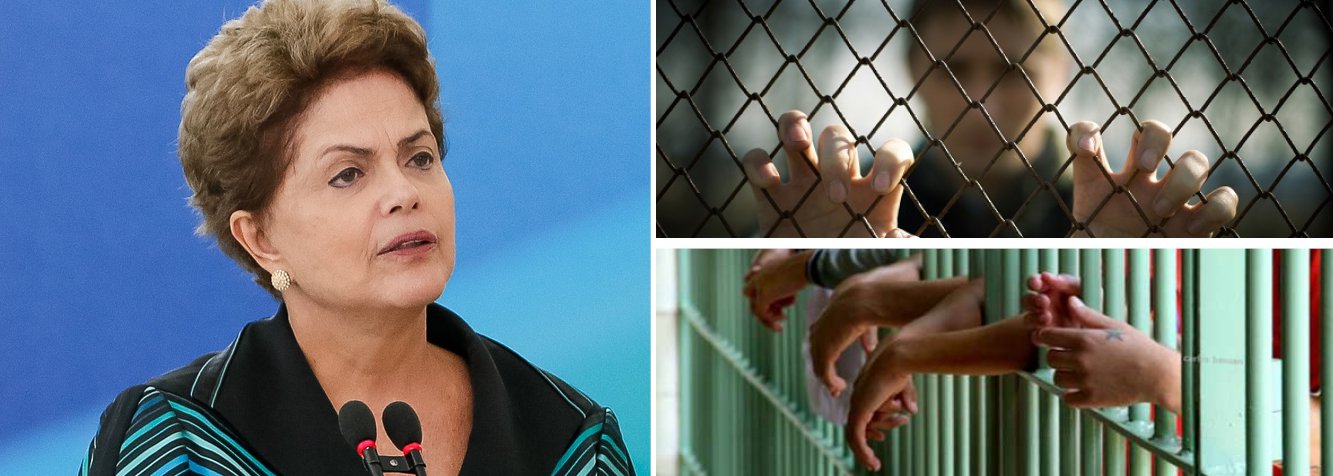 "Não podemos permitir a redução da maioridade penal. Lugar de meninos e meninas é na escola. Chega de impunidade para aqueles que aliciam crianças e adolescentes para o crime", publicou hoje a presidente nas redes sociais; título do texto - "Sou contra a redução da maioridade penal" - deixa bastante clara a posição de Dilma Rousseff sobre a proposta que tramita na Câmara e é alvo de duras críticas por parte de governistas e pelo PT; segundo ela, "reduzir a maioridade penal não vai resolver o problema da delinquência juvenil"; presidente destaca que ser contra "não significa dizer que eu seja favorável à impunidade" (Foto: Gisele Federicce) "Não podemos permitir a redução da maioridade penal. Lugar de meninos e meninas é na escola. Chega de impunidade para aqueles que aliciam crianças e adolescentes para o crime", publicou hoje a presidente nas redes sociais; título do texto - "Sou contra a redução da maioridade penal" - deixa bastante clara a posição de Dilma Rousseff sobre a proposta que tramita na Câmara e é alvo de duras críticas por parte de governistas e pelo PT; segundo ela, "reduzir a maioridade penal não vai resolver o problema da delinquência juvenil"; presidente destaca que ser contra "não significa dizer que eu seja favorável à impunidade"