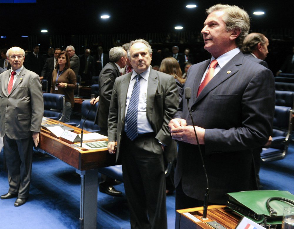 Plenário do Senado durante sessão deliberativa ordinária. Em pronunciamento, senador Fernando Collor (PTB-AL) Foto: Jonas Pereira/Agência Senado (Foto: Voney Malta) Plenário do Senado durante sessão deliberativa ordinária. Em pronunciamento, senador Fernando Collor (PTB-AL) Foto: Jonas Pereira/Agência Senado