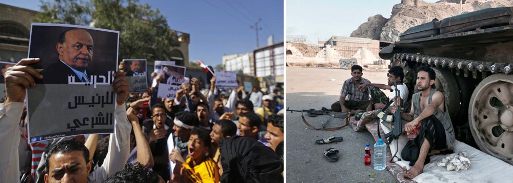 Forças terrestres árabes podem ser necessárias na próxima fase de uma operação liderada pela Arábia Saudita contra combatentes Houthis aliados do Irã no Iêmen, disse o chanceler iemenita, Riyadh Yaseen; questionado em uma cúpula da Liga Árabe no Egito se tropas terrestres seriam necessárias, ele disse aos jornalistas: "Isso é possível. Muito possível", disse (Foto: Paulo Emílio) Forças terrestres árabes podem ser necessárias na próxima fase de uma operação liderada pela Arábia Saudita contra combatentes Houthis aliados do Irã no Iêmen, disse o chanceler iemenita, Riyadh Yaseen; questionado em uma cúpula da Liga Árabe no Egito se tropas terrestres seriam necessárias, ele disse aos jornalistas: "Isso é possível. Muito possível", disse
