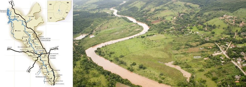 Com investimento total de R$ 128,4 milhões, aportados pelo Governo de Minas Gerais, a intervenção consiste em captar 5.000 litros de água bruta por segundo do Rio Paraopeba; Por meio de aproximadamente 6.500 metros de adutoras de aço, com diâmetro de 1,5 metro, a água será bombeada para a Estação de Tratamento de Água (ETA) do Rio Manso, que integra o Sistema Paraopeba (Foto: Luis Mauro Queiroz) Com investimento total de R$ 128,4 milhões, aportados pelo Governo de Minas Gerais, a intervenção consiste em captar 5.000 litros de água bruta por segundo do Rio Paraopeba; Por meio de aproximadamente 6.500 metros de adutoras de aço, com diâmetro de 1,5 metro, a água será bombeada para a Estação de Tratamento de Água (ETA) do Rio Manso, que integra o Sistema Paraopeba