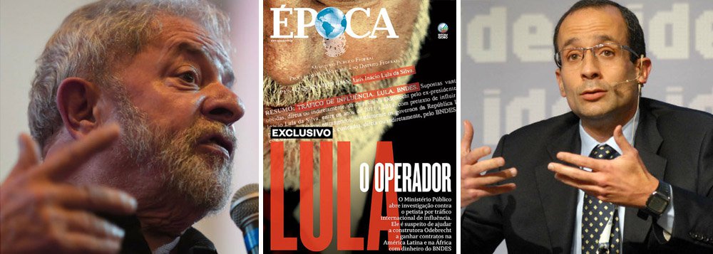 Ganha fôlego, neste fim de semana, a caçada judicial e midiática ao ex-presidente Lula, que é potencial candidato do Partido dos Trabalhadores à presidência da República, em 2018; reportagem de Época, da família Marinho, traz, em sua capa, uma denúncia do Ministério Público contra Lula por "tráfico de influência", em favor da construtora de Marcelo Odebrecht, que leva seu sobrenome; a tese do MP é que Lula receberia vantagens da empresa, como viagens internacionais, para ajudar a abrir portas no governo para a empreiteira; a investigação inicial, que condena a diplomacia comercial de um ex-presidente, algo comum no mundo inteiro, já garantiu pelo menos uma condenação; em Época, Lula é "o operador"; detalhe, caso foi aberto há apenas 11 dias (Foto: Gisele Federicce) Ganha fôlego, neste fim de semana, a caçada judicial e midiática ao ex-presidente Lula, que é potencial candidato do Partido dos Trabalhadores à presidência da República, em 2018; reportagem de Época, da família Marinho, traz, em sua capa, uma denúncia do Ministério Público contra Lula por "tráfico de influência", em favor da construtora de Marcelo Odebrecht, que leva seu sobrenome; a tese do MP é que Lula receberia vantagens da empresa, como viagens internacionais, para ajudar a abrir portas no governo para a empreiteira; a investigação inicial, que condena a diplomacia comercial de um ex-presidente, algo comum no mundo inteiro, já garantiu pelo menos uma condenação; em Época, Lula é "o operador"; detalhe, caso foi aberto há apenas 11 dias