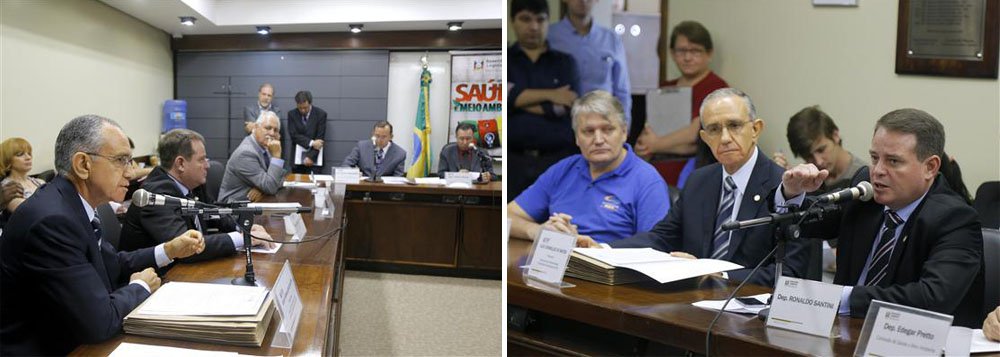 Dirigentes de hospitais filantrópicos e santas casas do Rio Grande do Sul dirigiram um último apelo ao governador José Ivo Sartori (PMDB) para que ele volte atrás na decisão de cortar 30% de recursos para o setor e defina um calendário de pagamentos para o ano de 2015; o apelo foi transmitido pelo presidente da Federação das Santas Casas e Hospitais Filantrópicos do RS, Julio Dornelles, na Assembleia Legislativa; os hospitais filantrópicos e as santas casas respondem por cerca de 70% dos atendimentos pelo SUS no Estado (Foto: Leonardo Lucena) Dirigentes de hospitais filantrópicos e santas casas do Rio Grande do Sul dirigiram um último apelo ao governador José Ivo Sartori (PMDB) para que ele volte atrás na decisão de cortar 30% de recursos para o setor e defina um calendário de pagamentos para o ano de 2015; o apelo foi transmitido pelo presidente da Federação das Santas Casas e Hospitais Filantrópicos do RS, Julio Dornelles, na Assembleia Legislativa; os hospitais filantrópicos e as santas casas respondem por cerca de 70% dos atendimentos pelo SUS no Estado