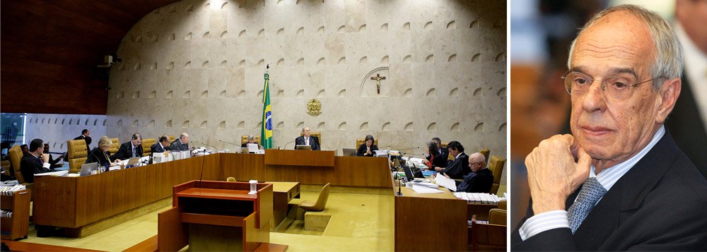 Os ministros do Supremo Tribunal Federal (STF), Marco Aurélio Melo, Luís Roberto Barroso, Dias Toffoli, Luiz Fux e Gilmar Mendes lamentaram a morte de Márcio Thomaz Bastos, ocorrida no início da manhã de hoje (20), em São Paulo; "Ele foi um exemplar ministro da Justiça do Brasil e um defensor criminal de primeira linha", escreveu em seu twitter o ex-presidente do STF Joaquim Barbosa (Foto: Leonardo Araújo) Os ministros do Supremo Tribunal Federal (STF), Marco Aurélio Melo, Luís Roberto Barroso, Dias Toffoli, Luiz Fux e Gilmar Mendes lamentaram a morte de Márcio Thomaz Bastos, ocorrida no início da manhã de hoje (20), em São Paulo; "Ele foi um exemplar ministro da Justiça do Brasil e um defensor criminal de primeira linha", escreveu em seu twitter o ex-presidente do STF Joaquim Barbosa