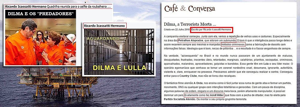 Mais de um mês depois de exposto seus ataques ao PT, Ricardo Icassatti Hermano continua como diretor do Portal de Notícias do Senado; nas redes sociais, ele dissemina mensagens em que compara o partido a Hitler e chama a presidente Dilma Rousseff de “integrante de quadrilha”; em dezembro do ano passado, postou: "E a Justiça vai enjaular o Tião Viana", sobre o senador petista, primeiro secretário do Senado, que disse que ia apurar o caso
(Foto: Roberta Namour) Mais de um mês depois de exposto seus ataques ao PT, Ricardo Icassatti Hermano continua como diretor do Portal de Notícias do Senado; nas redes sociais, ele dissemina mensagens em que compara o partido a Hitler e chama a presidente Dilma Rousseff de “integrante de quadrilha”; em dezembro do ano passado, postou: "E a Justiça vai enjaular o Tião Viana", sobre o senador petista, primeiro secretário do Senado, que disse que ia apurar o caso